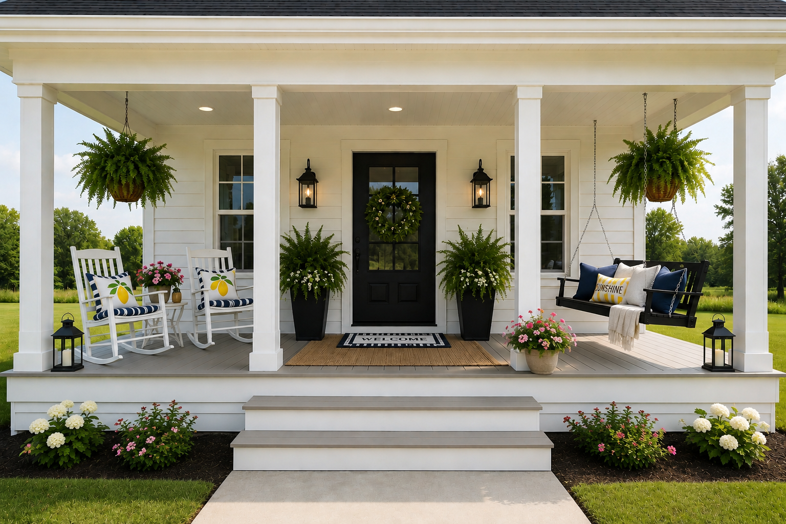 15 Traditional Front Porch Decorating Ideas for Summer