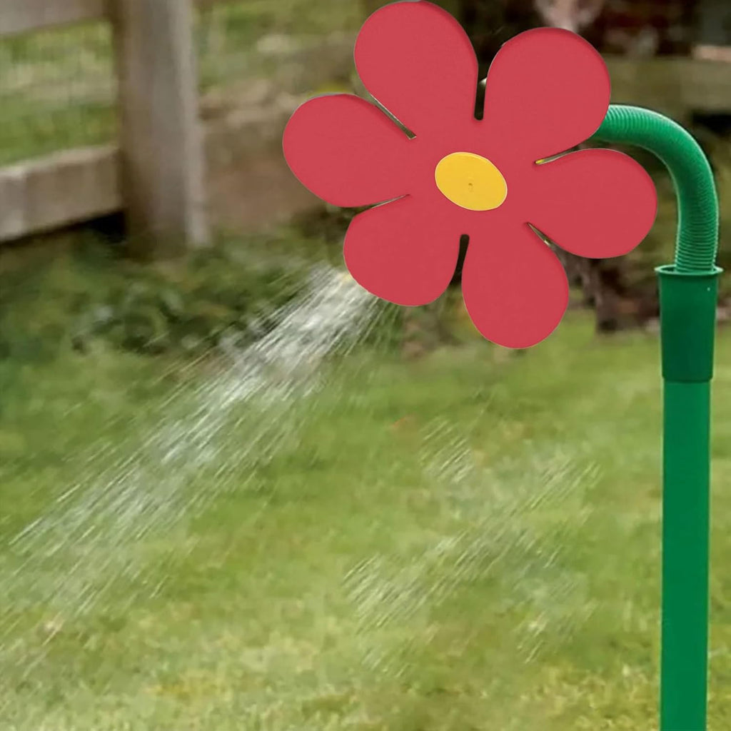 Crazy Dancing Daisy Sprinkler,Garden Sprinkler Stake with Adapter,360 Rotatable Flower Sprinklers,Lawn Watering Sprinklers Sprayer, Irrigation Tool for Yard Watering Kids Playing (A)