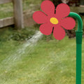 Crazy Dancing Daisy Sprinkler,Garden Sprinkler Stake with Adapter,360 Rotatable Flower Sprinklers,Lawn Watering Sprinklers Sprayer, Irrigation Tool for Yard Watering Kids Playing (A)
