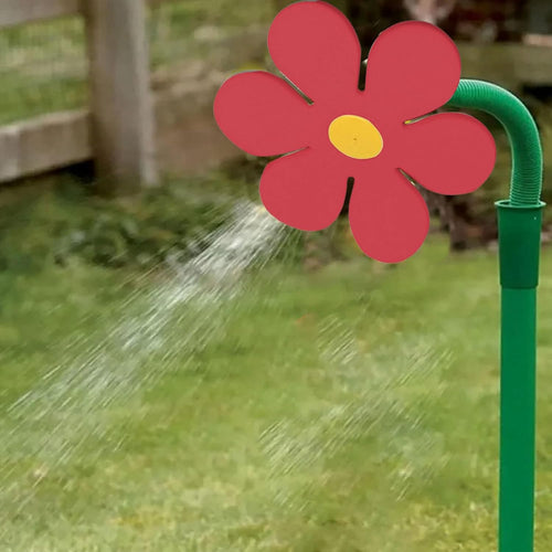 Crazy Dancing Daisy Sprinkler,Garden Sprinkler Stake with Adapter,360 Rotatable Flower Sprinklers,Lawn Watering Sprinklers Sprayer, Irrigation Tool for Yard Watering Kids Playing (A)