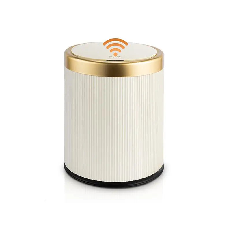Pukomc Smart Induction Waterproof Trash Can for Bathroom, Bedroom, Office Nordic Style, Household Items Saving Space Motion Sensor Multifunctional Home Goods Environmentally Friendly Automatic Summerwins
