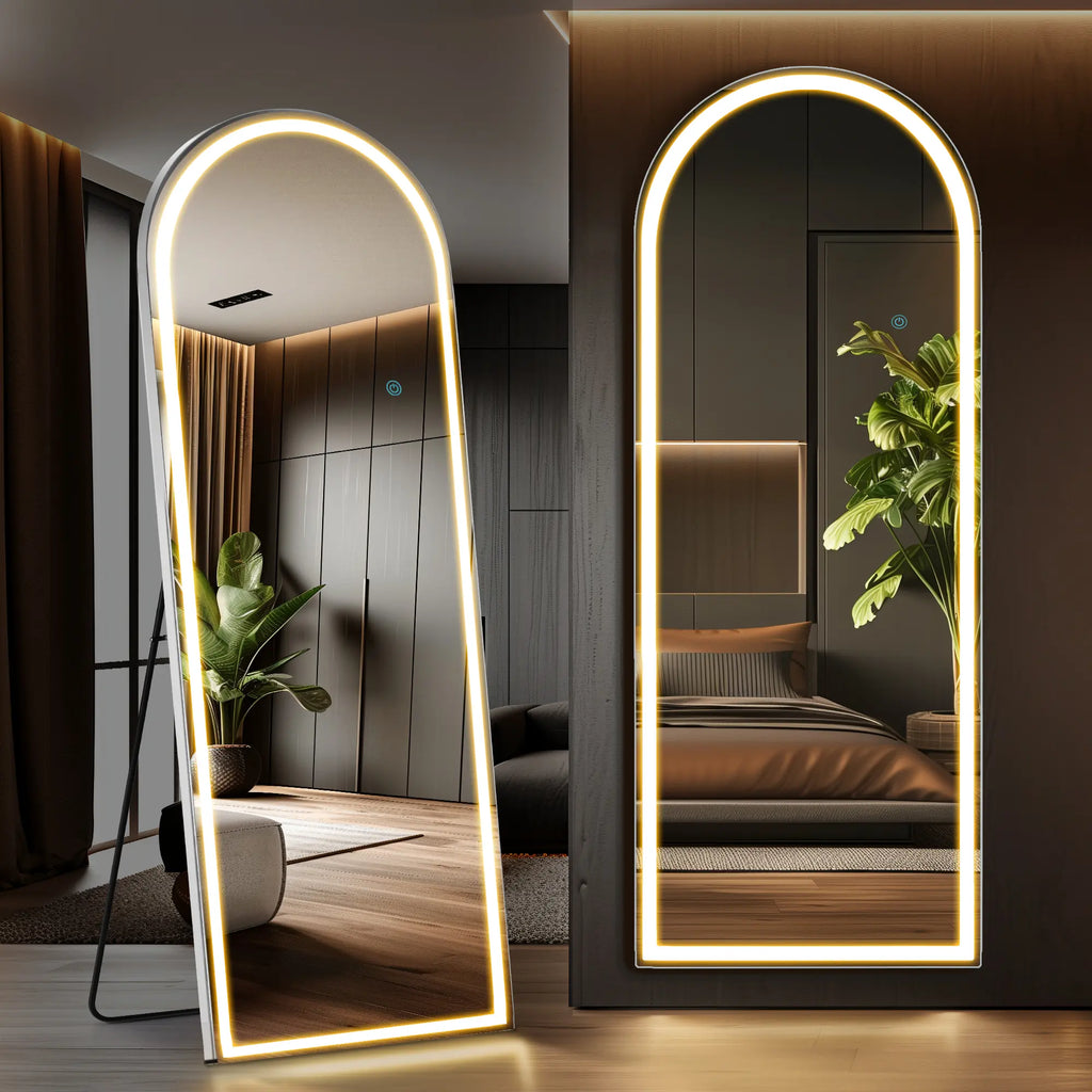 Stand Mirror Full Length with LED Lights
