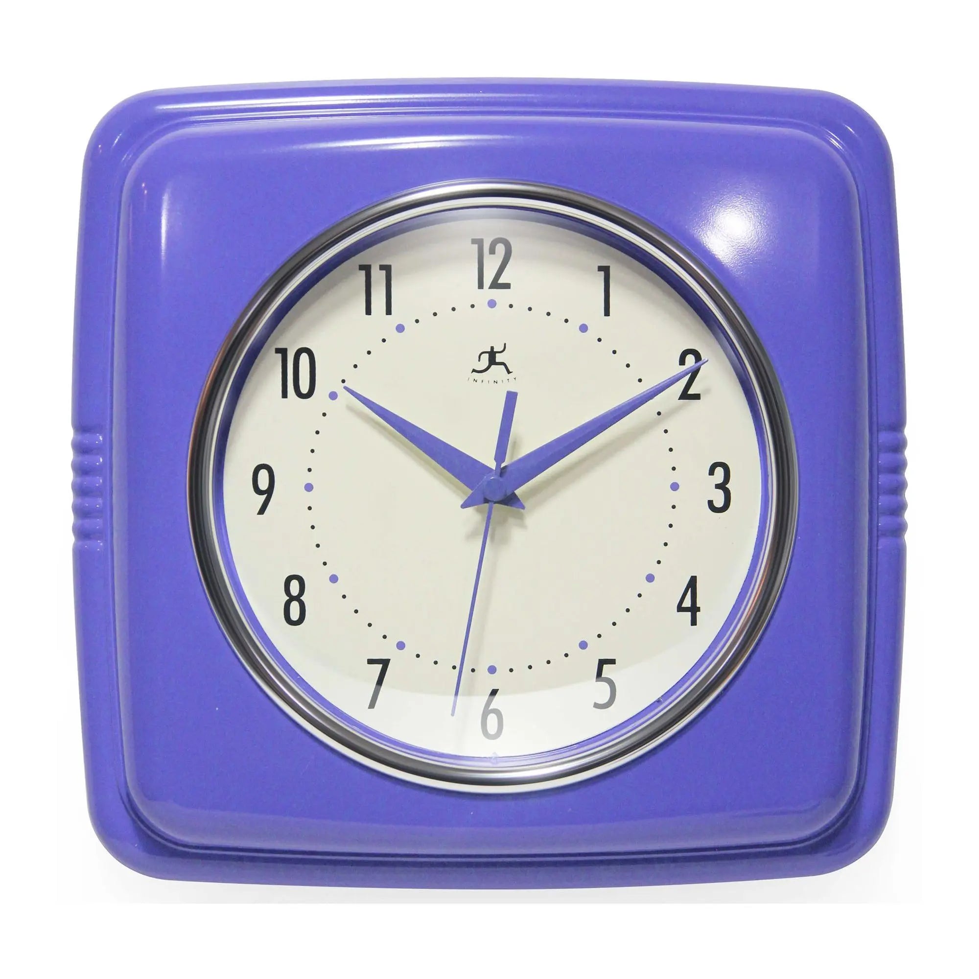 Transform Your Space with the Infinity Instruments 9" Retro Silent Kitchen Clock