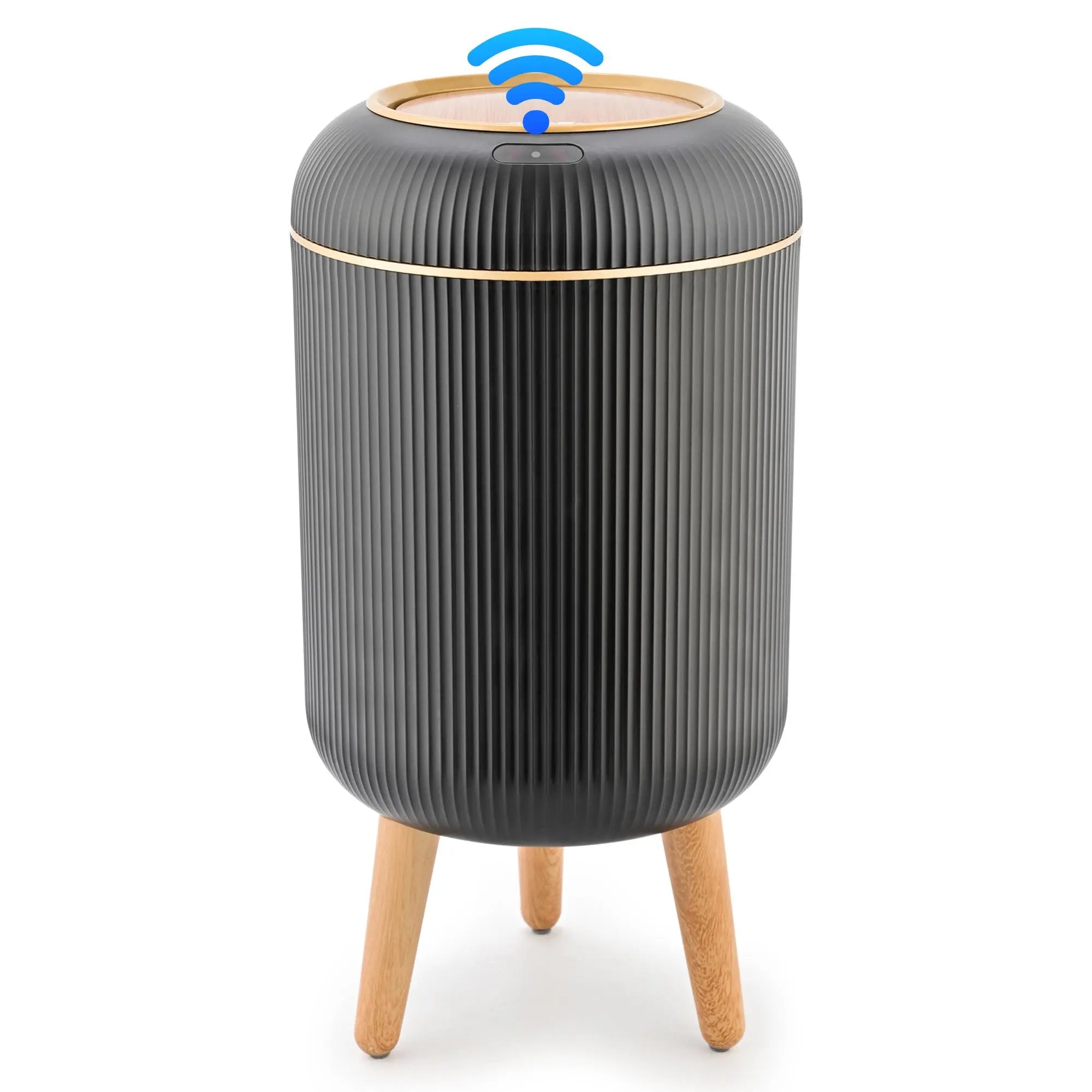 Pukomc Smart Induction Waterproof Trash Can for Bathroom, Bedroom, Office Nordic Style, Household Items Saving Space Motion Sensor Multifunctional Home Goods Environmentally Friendly Automatic Summerwins