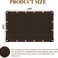90% Blackout Cloth (Black) - 10 X 13Ft Uv-Resistant Shade Net with Reinforced Rivets, Suitable for Outdoor Adventures / Camping / Garden / Patio / Greenhouse.Mesh Shade Cloth，Father'S Day Gifts
