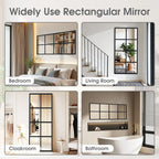 Elevate Your Space with the HD Shatterproof Wall Mirror – Modern Industrial Design for Any Room