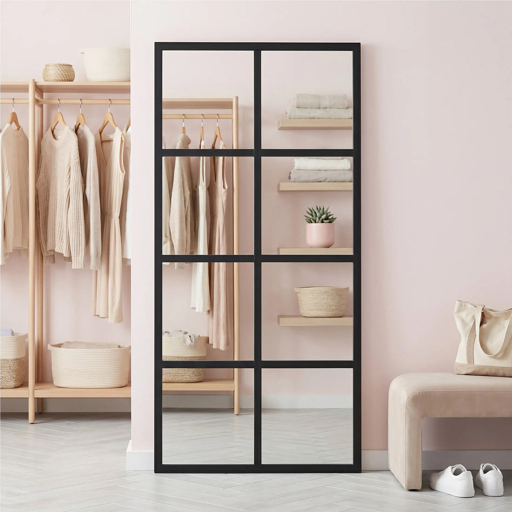 Elevate Your Space with the HD Shatterproof Wall Mirror – Modern Industrial Design for Any Room