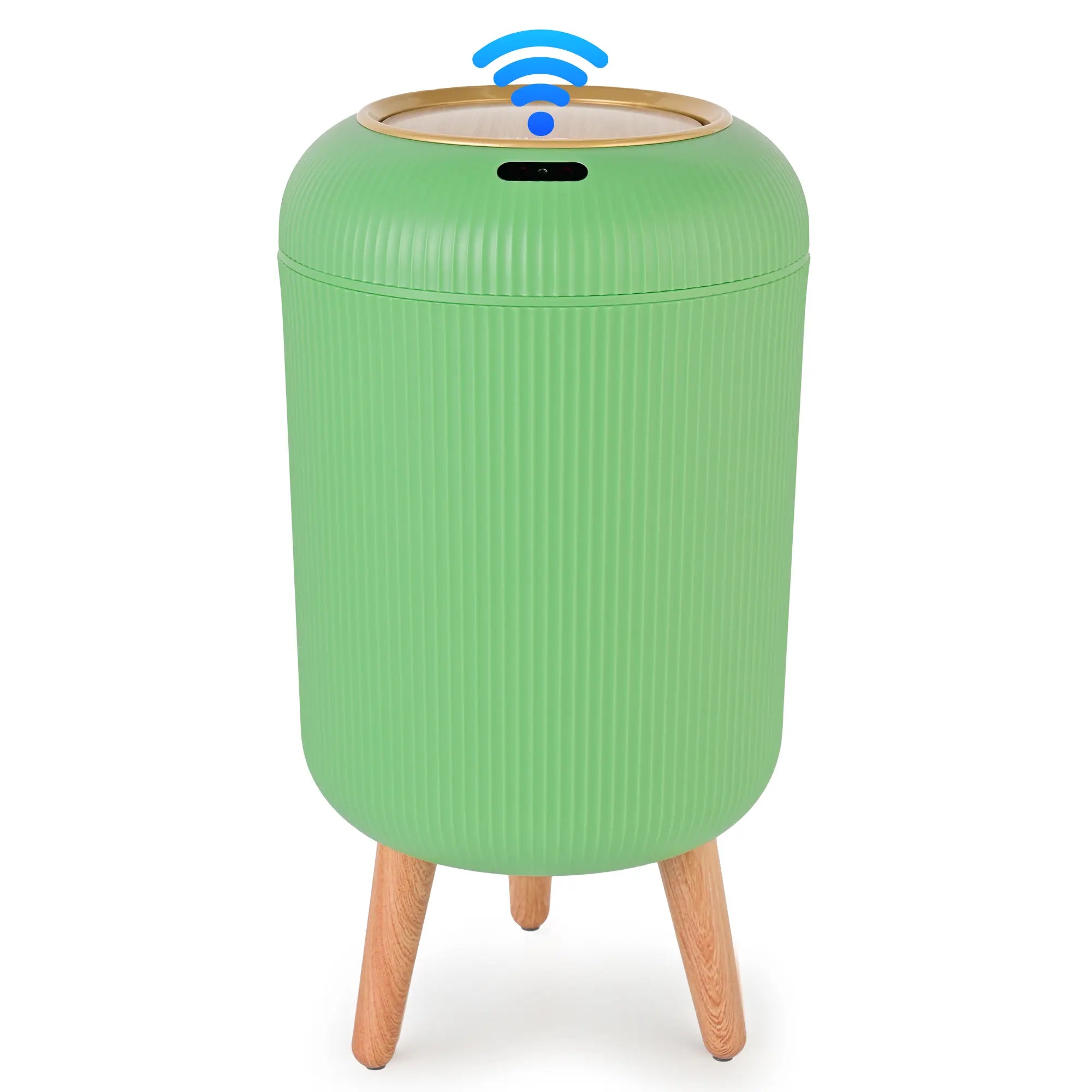 Pukomc Smart Induction Waterproof Trash Can for Bathroom, Bedroom, Office Nordic Style, Household Items Saving Space Motion Sensor Multifunctional Home Goods Environmentally Friendly Automatic Summerwins