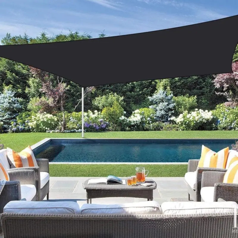 90% Blackout Cloth (Black) - 10 X 13Ft Uv-Resistant Shade Net with Reinforced Rivets, Suitable for Outdoor Adventures / Camping / Garden / Patio / Greenhouse.Mesh Shade Cloth，Father'S Day Gifts