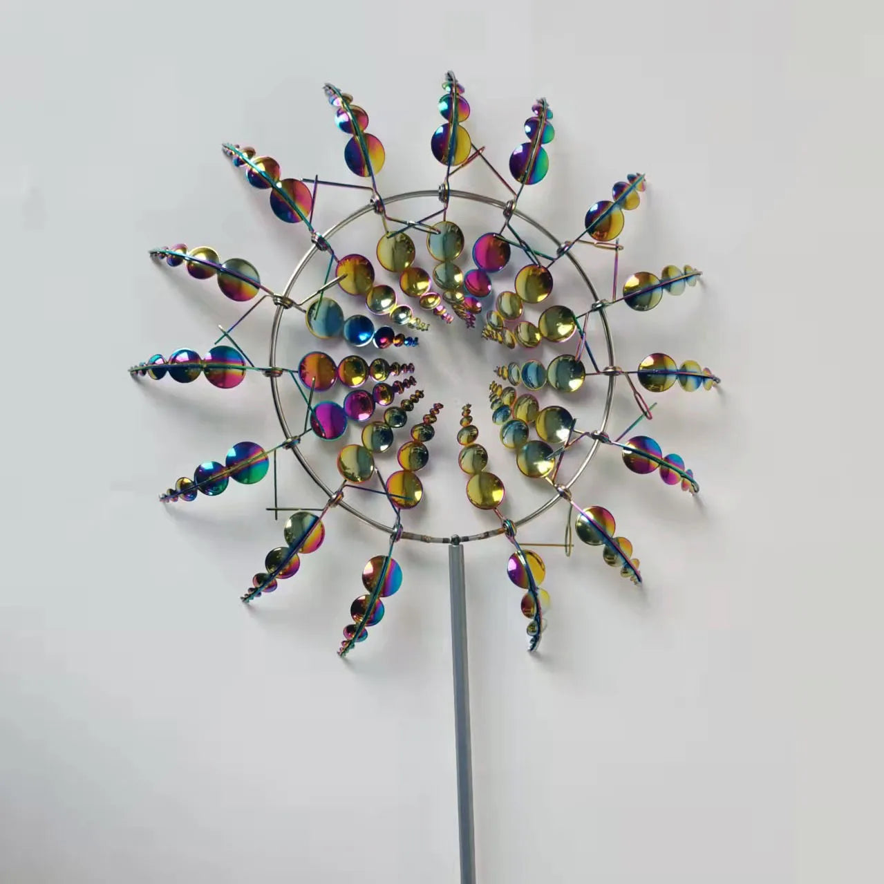 Unique and Magical Metal Windmill 3D Wind Powered Kinetic Sculpture Lawn Metal Wind Spinners Yard and Garden Decor Gift