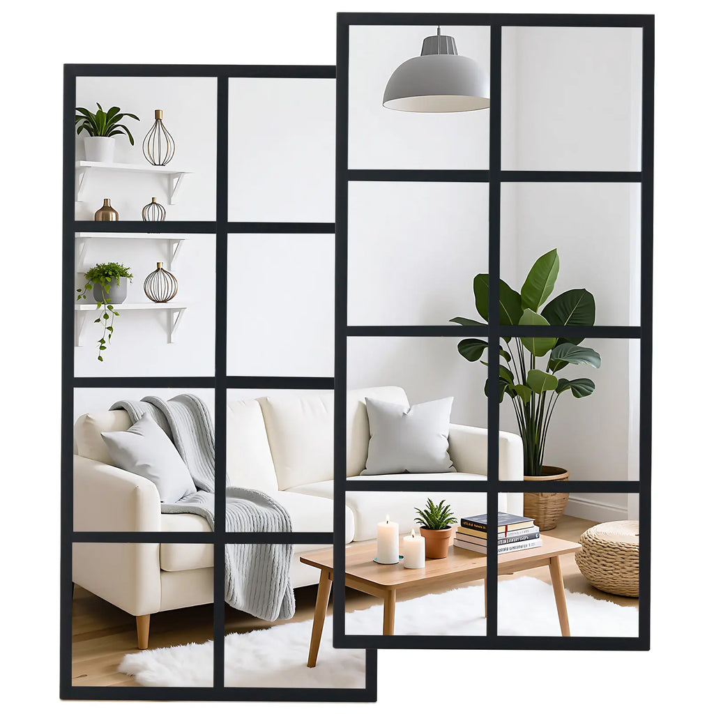 Elevate Your Space with the HD Shatterproof Wall Mirror – Modern Industrial Design for Any Room