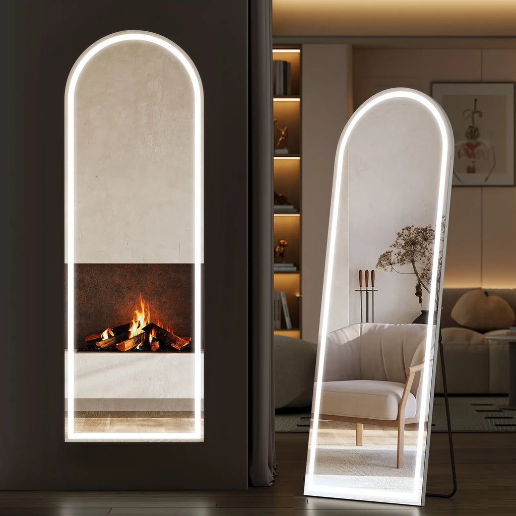 Stand Mirror Full Length with LED Lights