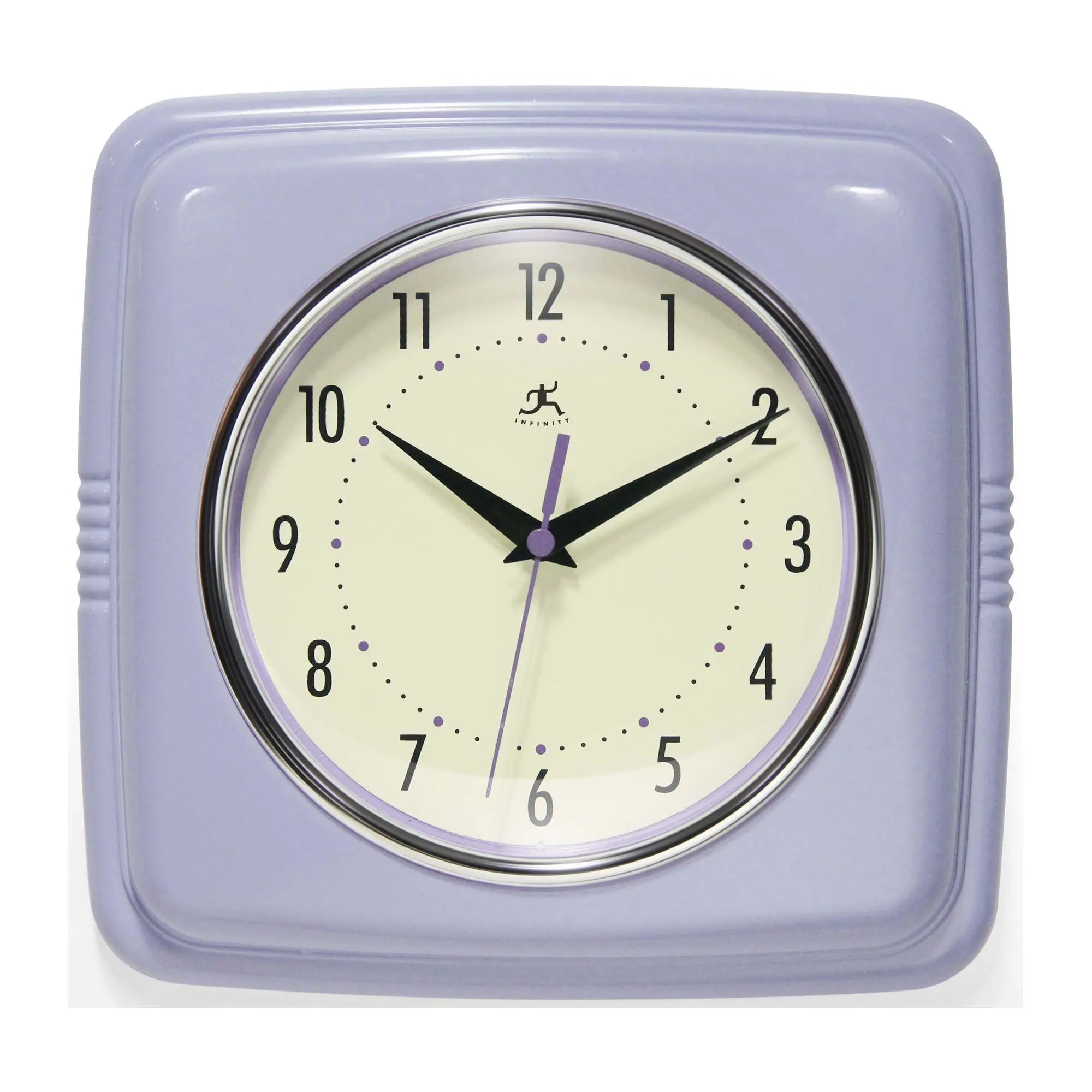 Transform Your Space with the Infinity Instruments 9" Retro Silent Kitchen Clock