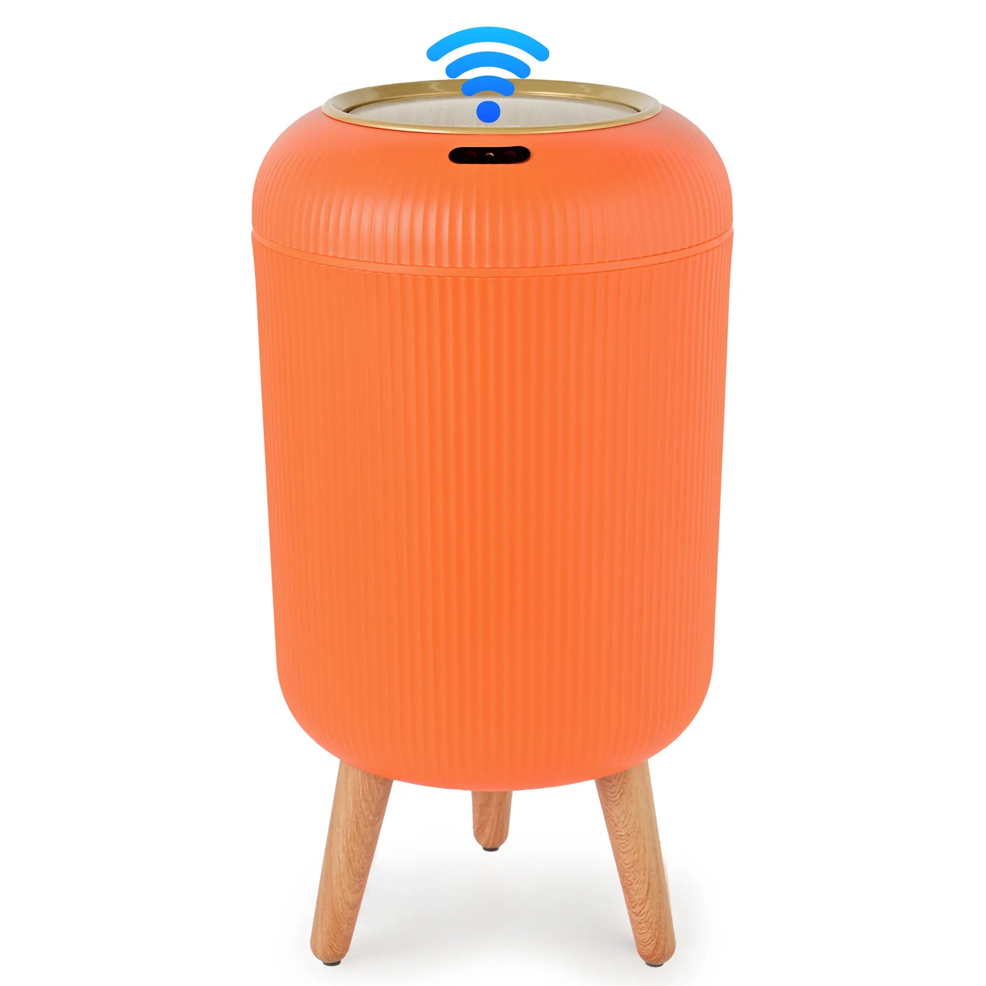 Pukomc Smart Induction Waterproof Trash Can for Bathroom, Bedroom, Office Nordic Style, Household Items Saving Space Motion Sensor Multifunctional Home Goods Environmentally Friendly Automatic Summerwins