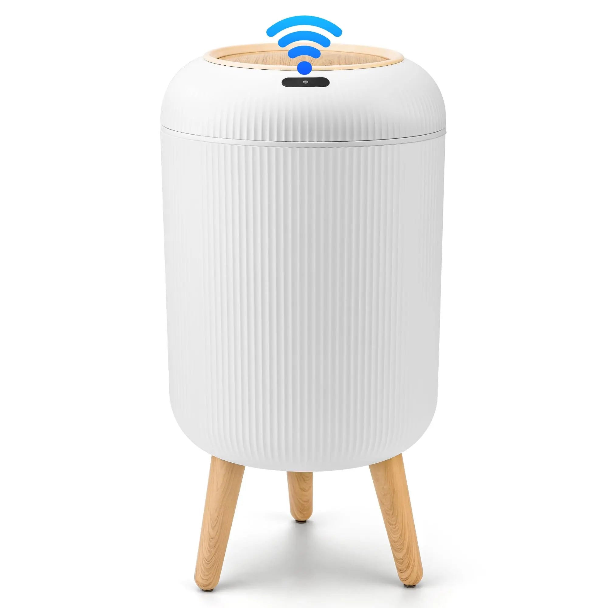 Pukomc Smart Induction Waterproof Trash Can for Bathroom, Bedroom, Office Nordic Style, Household Items Saving Space Motion Sensor Multifunctional Home Goods Environmentally Friendly Automatic Summerwins