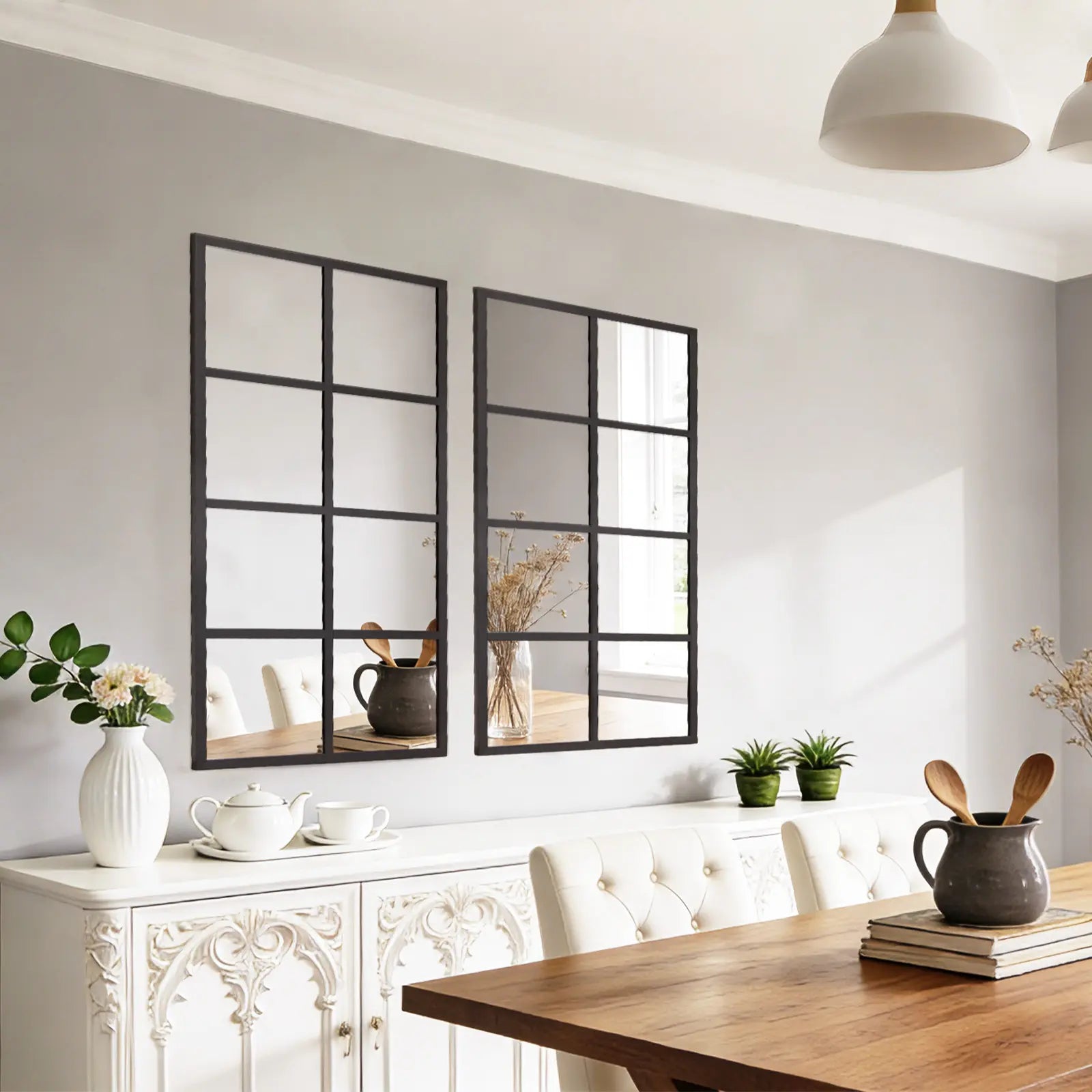 Elevate Your Space with the HD Shatterproof Wall Mirror – Modern Industrial Design for Any Room